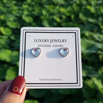 925 Sterling Silver Stud Earrings Moonstone Heart Earrings For Women Fashion New Girl Jewelry 2020
925 Sterling Silver Stud Earrings Moonstone Heart Earrings For Women Fashion New Girl Jewelry 2020