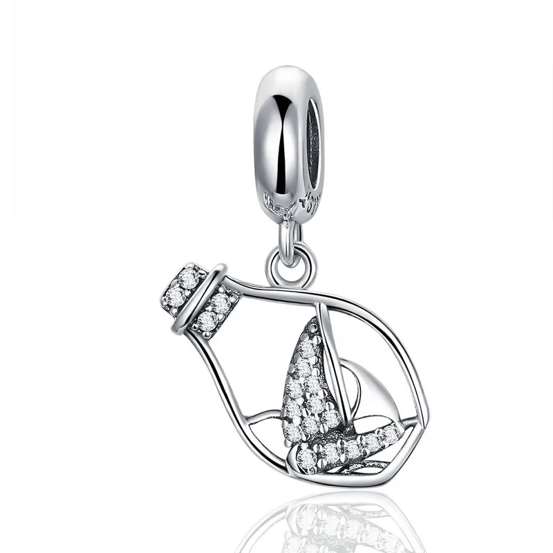 ABAY 2018 925 Sterling Silver Floating Bottle Pendant Dazzling CZ Charms fit Original Pandora Bracelet Beads Jewelry
ABAY 2018 925 Sterling Silver Floating Bottle Pendant Dazzling CZ Charms fit Original Pandora Bracelet Beads Jewelry