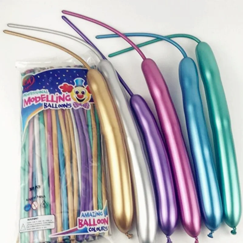 100PCS Metallic Balloon Metal Texture Magic Tying Twisting Balloon Long Shape Balloon Latex Balloons Wedding Birthday Decoration
100PCS Metallic Balloon Metal Texture Magic Tying Twisting Balloon Long Shape Balloon Latex Balloons Wedding Birthday Decoration