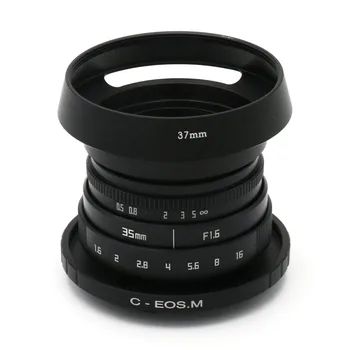 FUJIAN 35mm f/1.6 C Mount CCTV II f1.6 lens for Canon EOS M EF-M Mirrorless Camera
FUJIAN 35mm f/1.6 C Mount CCTV II f1.6 lens for Canon EOS M EF-M Mirrorless Camera