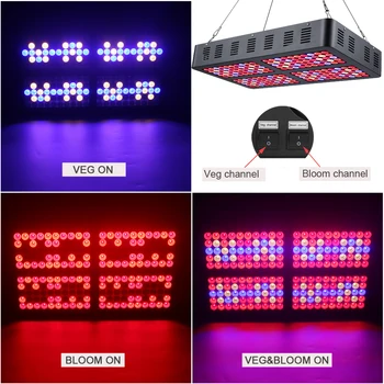 Reflector 1000W LED Grow Light Panel Lamp Full Spectrum with VEG/Bloom 2 switches For Indoor Greenhouse grow tent Veg Bloom
Reflector 1000W LED Grow Light Panel Lamp Full Spectrum with VEG/Bloom 2 switches For Indoor Greenhouse grow tent Veg Bloom