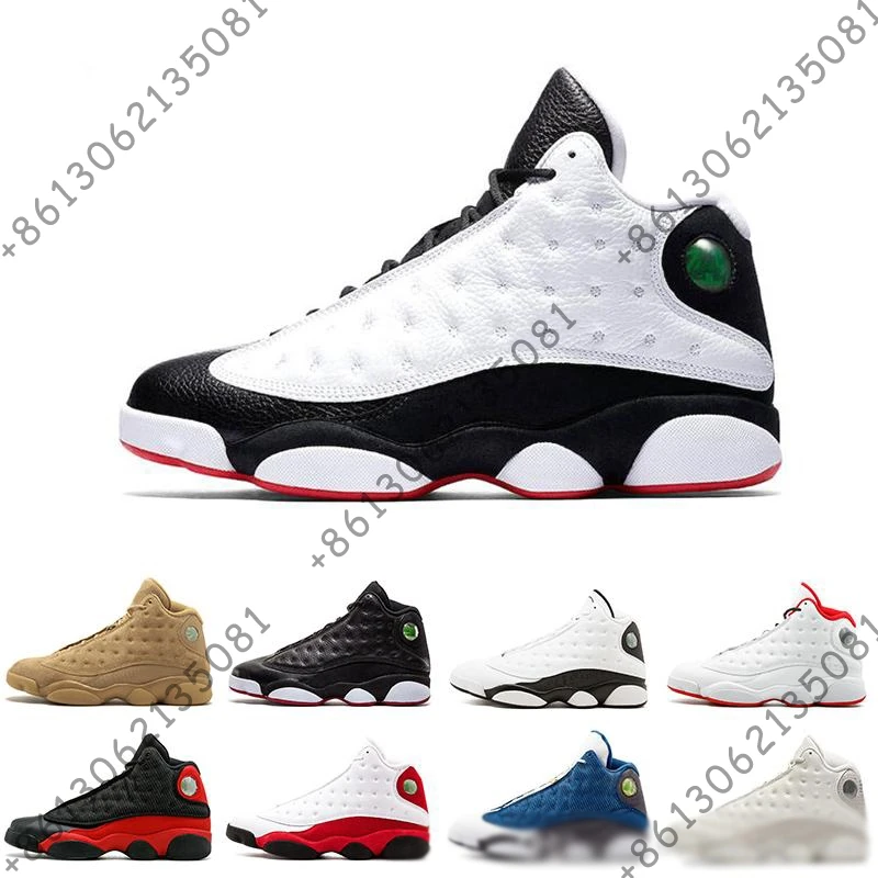 

He got game New arrival 13s mens basketball shoes Phantom Hyper Royal black cat bred men trainers sports sneaker size 8-13