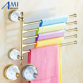63GD Series Golden Polish 5Pcs Towel Bar with Diamond Brass Adjust Swivel Towel Rack With Hook Towel Shelf
63GD Series Golden Polish 5Pcs Towel Bar with Diamond Brass Adjust Swivel Towel Rack With Hook Towel Shelf