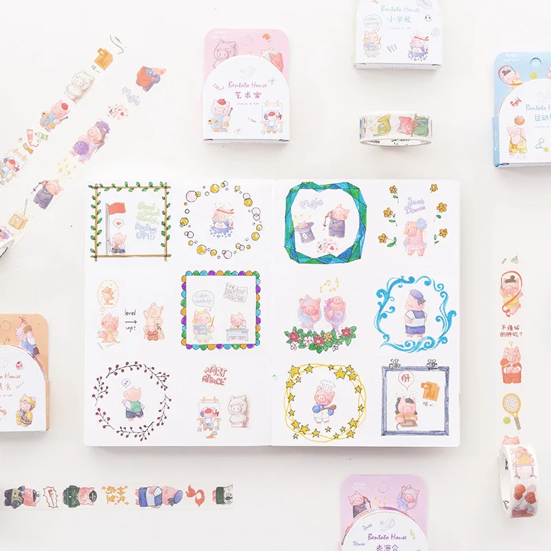 15mm wide Cute cartoon pig life diary decoration washi tape DIY planner scrapbooking masking tape
15mm wide Cute cartoon pig life diary decoration washi tape DIY planner scrapbooking masking tape
