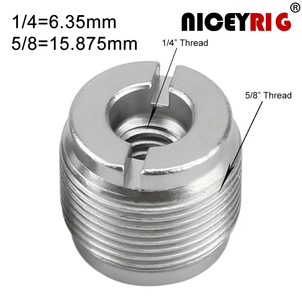NICEYRIG 1/4" Mic Screw 5/8" Microphone Screw 1/4 5/8 Tripod Universal Support Screw 1/4 DSLR Rig Microphone Rig (2 pieces/Pack)
NICEYRIG 1/4" Mic Screw 5/8" Microphone Screw 1/4 5/8 Tripod Universal Support Screw 1/4 DSLR Rig Microphone Rig (2 pieces/Pack)