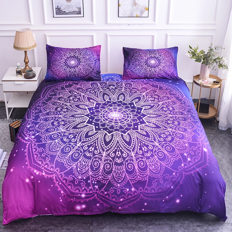 ZEIMON Bohemia Mandala Pattern Bedding Set Single Size Duvet Cover And Pillowcase Microfiber Home Decor Boho Purple Bedspread
ZEIMON Bohemia Mandala Pattern Bedding Set Single Size Duvet Cover And Pillowcase Microfiber Home Decor Boho Purple Bedspread