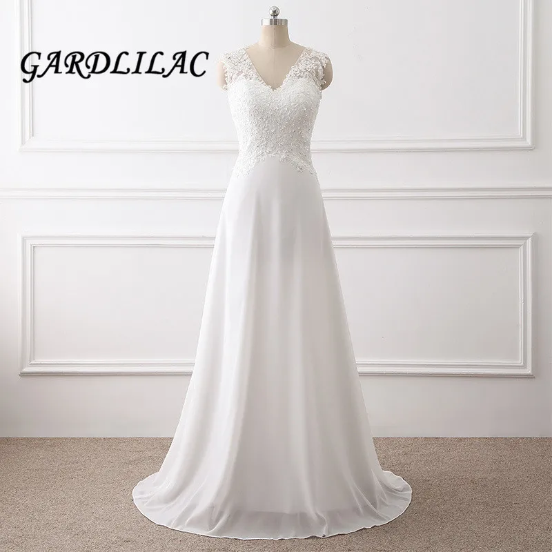 2019 White Beach Wedding dresses V-Neck Lace Appliques Women Plus Size for Wedding Wedding Party Dress Bridal Gown Zipper G055
2019 White Beach Wedding dresses V-Neck Lace Appliques Women Plus Size for Wedding Wedding Party Dress Bridal Gown Zipper G055