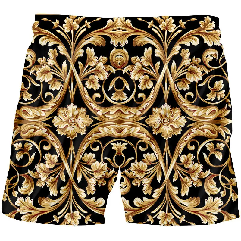 Summer Men 3d shorts Palace style Beach Shorts Fashion 3D Golden Flowers Casual Shorts Women/Men Hip Hop Streetwear Board Shorts
Summer Men 3d shorts Palace style Beach Shorts Fashion 3D Golden Flowers Casual Shorts Women/Men Hip Hop Streetwear Board Shorts