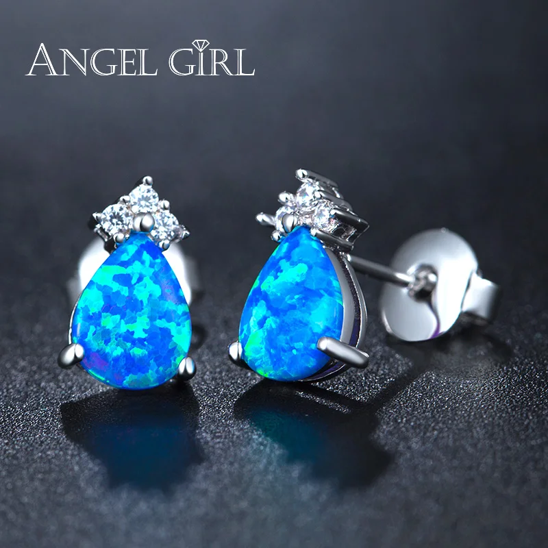 Angel Girl 2019 New Hot Fashion White Gold Color Water Drop Style Blue Opal Zircon Ear Stud Earrings Female Christmas Day Gifts
Angel Girl 2019 New Hot Fashion White Gold Color Water Drop Style Blue Opal Zircon Ear Stud Earrings Female Christmas Day Gifts