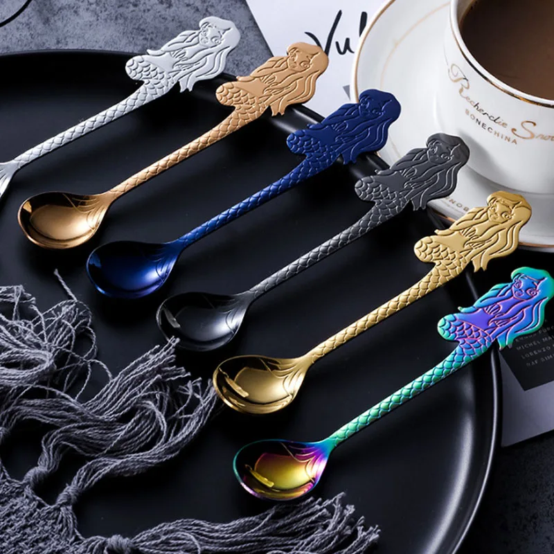 1PC Mermaid Coffee Spoon Stainless Steel Dessert Ice Cream Spoon Tea Spoon Coffee Music Themed Ice Cream Scoop Creative Flatware
1PC Mermaid Coffee Spoon Stainless Steel Dessert Ice Cream Spoon Tea Spoon Coffee Music Themed Ice Cream Scoop Creative Flatware