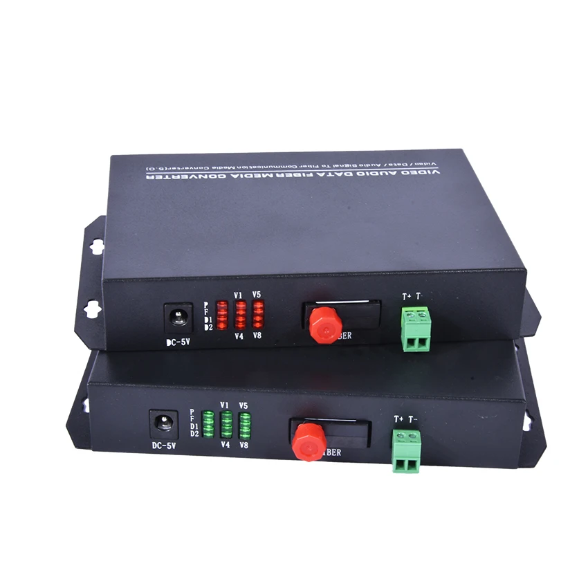 1PC 8 Channel Video Optical Converter fiber optic video optical Transmitter & Receiver 8CH with RS485 Data For CCTV Security
1PC 8 Channel Video Optical Converter fiber optic video optical Transmitter & Receiver 8CH with RS485 Data For CCTV Security