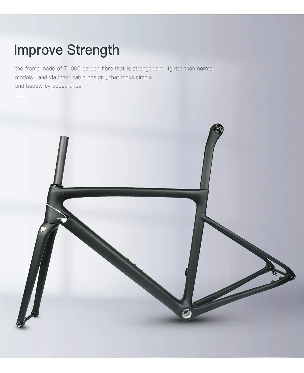 Flash Deal 2019 new vial Disc brake carbon road frame inner cable UD matte glossy BSA BB30 PF30 taiwan carbon frame light road frame 7