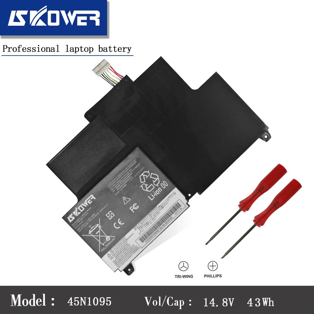 SKOWER 45N1094 Battery For Lenovo ThinkPad S230u Twist ThinkPad Edge S230u 45N1092 45N1093 45N1095 4ICP5/42/61-2
SKOWER 45N1094 Battery For Lenovo ThinkPad S230u Twist ThinkPad Edge S230u 45N1092 45N1093 45N1095 4ICP5/42/61-2