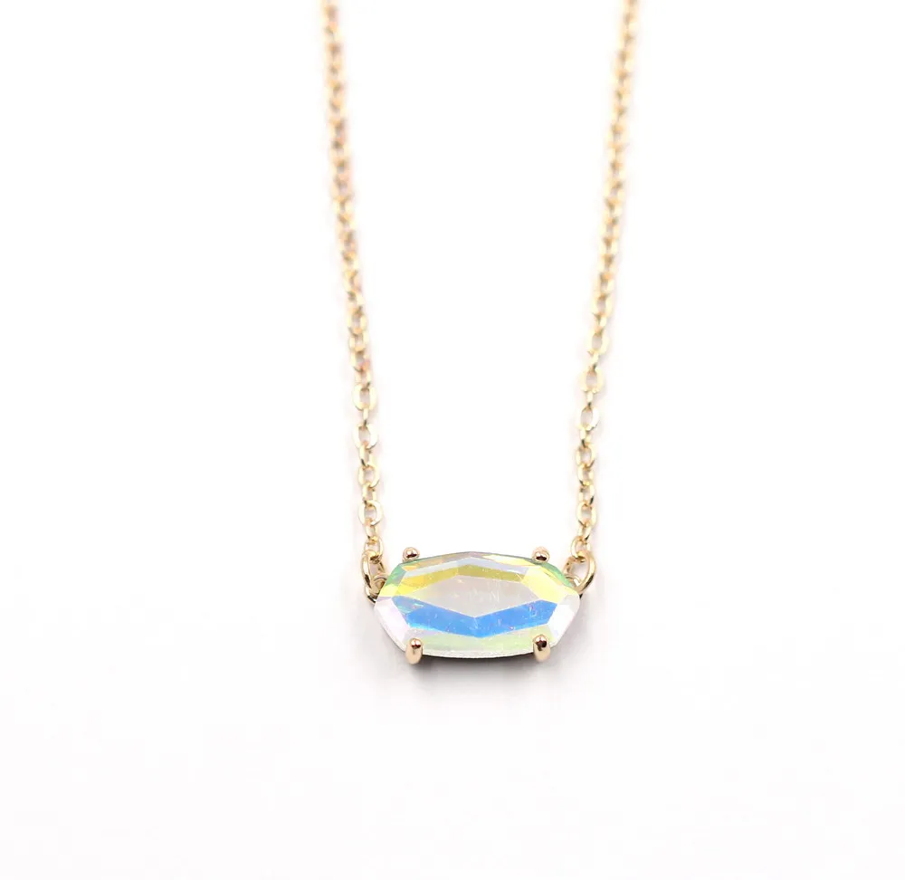 2019 June New Arrival Faceted Clear Crystal Stone Inlay Small Oval Pendant Necklace Trend Women AB Iridescent Choker Wholesale
2019 June New Arrival Faceted Clear Crystal Stone Inlay Small Oval Pendant Necklace Trend Women AB Iridescent Choker Wholesale