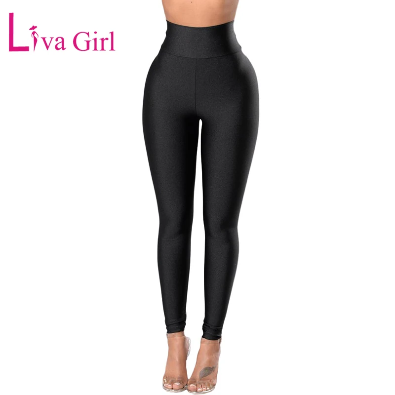 LIVA GIRL Plus Size Black High Waist Leggings for Women 2019 Sports Bottom Elastic Cincher Slim Fitness Trousers Female Pant XXL
LIVA GIRL Plus Size Black High Waist Leggings for Women 2019 Sports Bottom Elastic Cincher Slim Fitness Trousers Female Pant XXL