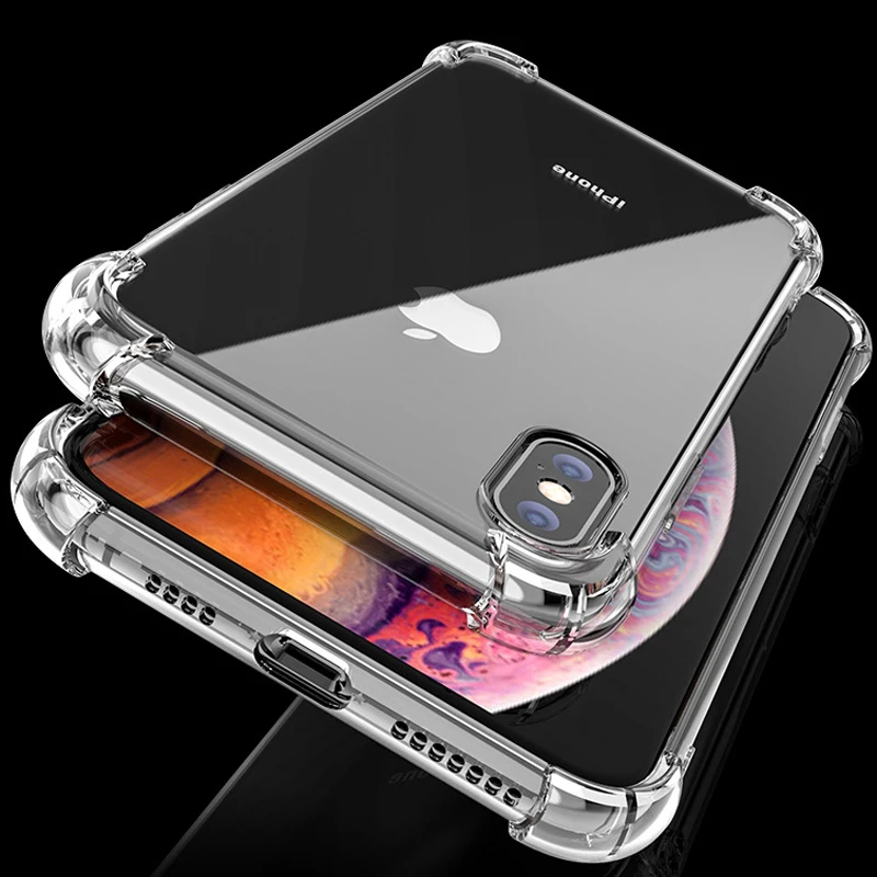 Fashion Shockproof Bumper Transparent Silicone Phone Case For iPhone X XS XR XS Max 8 7 6 6S Plus Clear protection Back Cover
Fashion Shockproof Bumper Transparent Silicone Phone Case For iPhone X XS XR XS Max 8 7 6 6S Plus Clear protection Back Cover