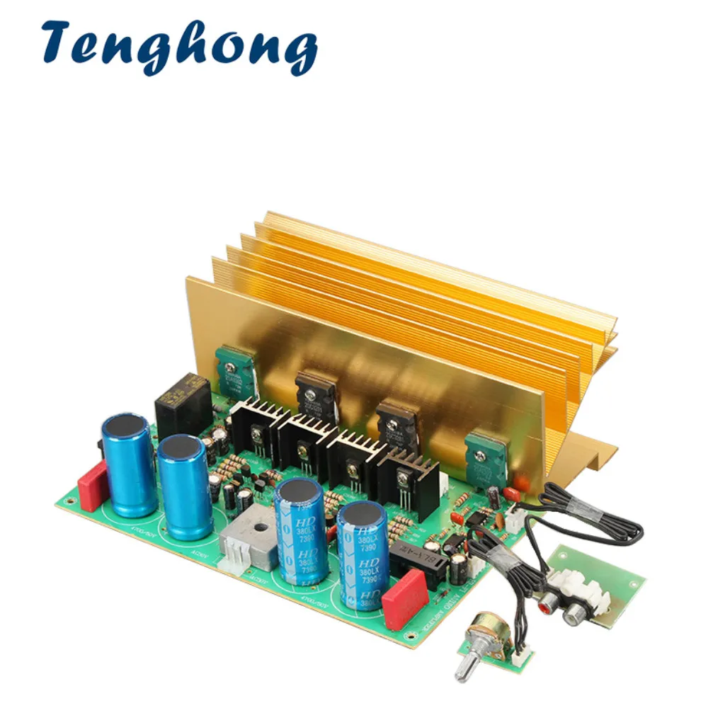 Tenghong 500W Subwoofer Amplifier 2SC5200+2SA1943 Mono Audio Amplifier Board AC22-32V Speaker Home Theater DIY Amplificador 
Tenghong 500W Subwoofer Amplifier 2SC5200+2SA1943 Mono Audio Amplifier Board AC22-32V Speaker Home Theater DIY Amplificador