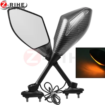 For Yamaha YZF 600 YZF R6 FZ1 FAZER FZR600 Motorcycle Rear Mirrors LED Turn Signal Light Integrated Side Rearview Mirror 
For Yamaha YZF 600 YZF R6 FZ1 FAZER FZR600 Motorcycle Rear Mirrors LED Turn Signal Light Integrated Side Rearview Mirror