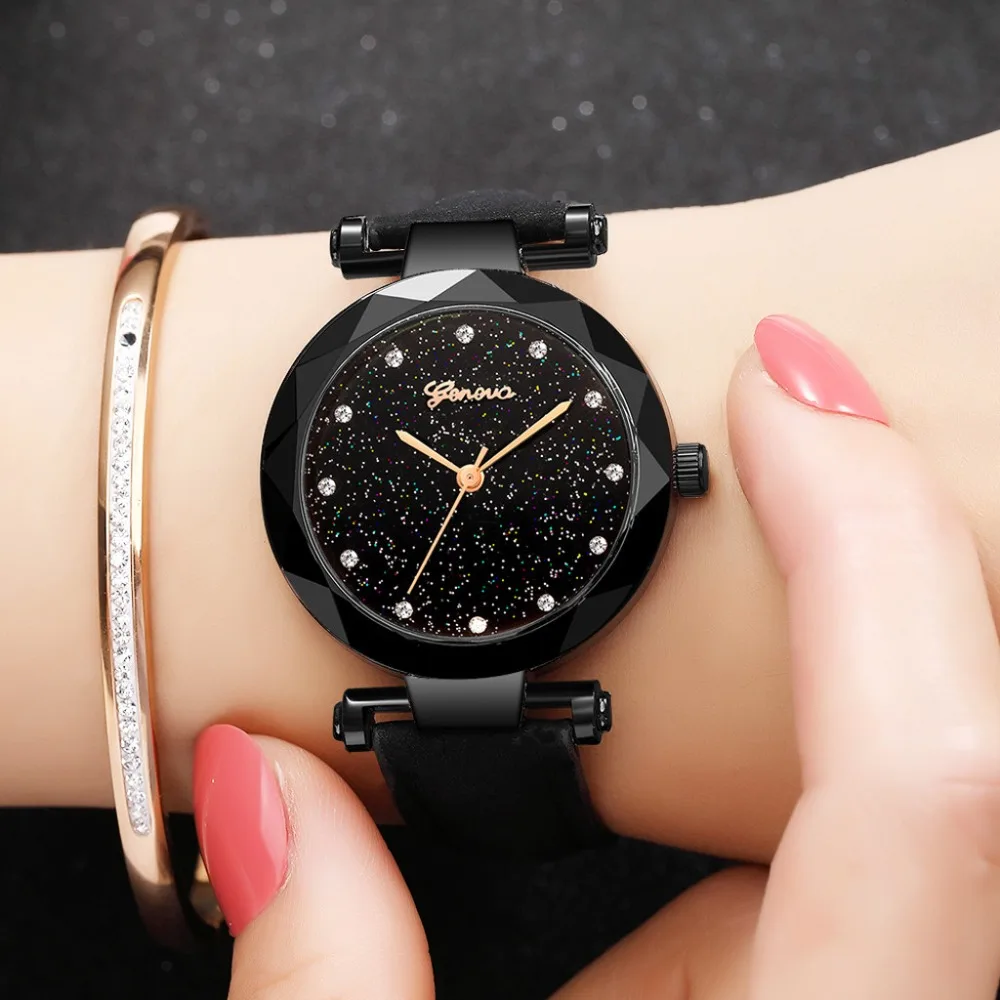 Women Watches Geneva Brand Starry Sky Dial Ladies Fashion Quartz Wristwatch Simple Leather Strap Clock Casual Reloj Mujer @50
Women Watches Geneva Brand Starry Sky Dial Ladies Fashion Quartz Wristwatch Simple Leather Strap Clock Casual Reloj Mujer @50