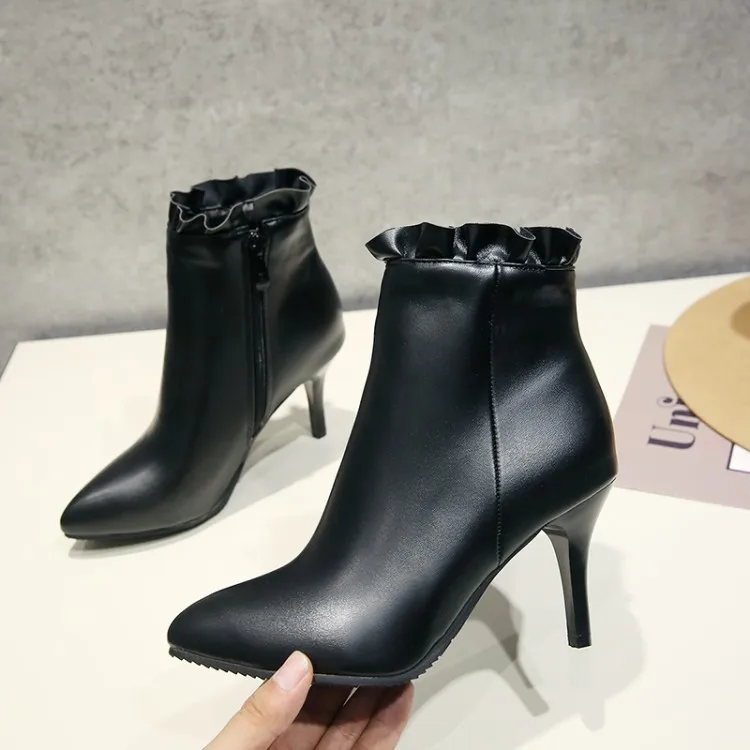 Big Size 9 10 11-16 boots women shoes ankle boots for women ladies boots Lace side zipper pointed heel
Big Size 9 10 11-16 boots women shoes ankle boots for women ladies boots Lace side zipper pointed heel
