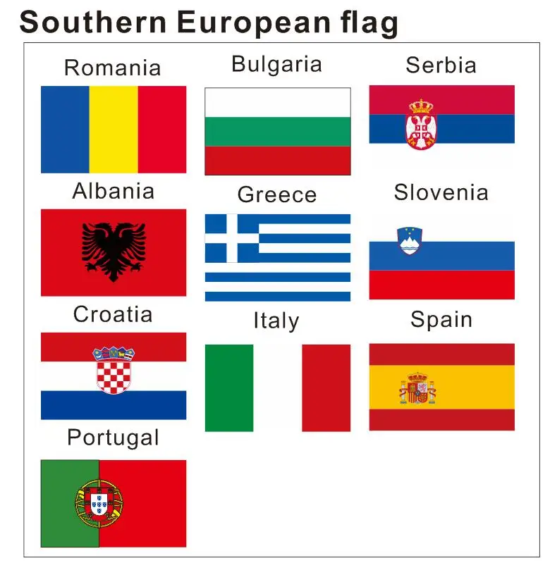 KAFNIK,80G silk screen printing3*5ft Southern European flag Romania/Bulgaria/Serbia/Croatia/Italy/Spain flags for decoration
KAFNIK,80G silk screen printing3*5ft Southern European flag Romania/Bulgaria/Serbia/Croatia/Italy/Spain flags for decoration