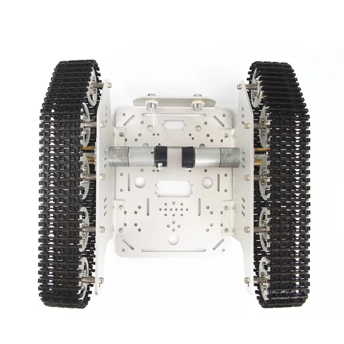Alloy Metal Robot Tracked Tank Chassis Track Caterpillar Car Frame Platform Crawler Pedrail DIY RC Toy UNO
Alloy Metal Robot Tracked Tank Chassis Track Caterpillar Car Frame Platform Crawler Pedrail DIY RC Toy UNO