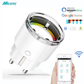 Wifi Smart Plug Power Wall Socket EU 10A Timer Function Remote Voice Control No Hub Required Compatible with Google Home IFTTT
Wifi Smart Plug Power Wall Socket EU 10A Timer Function Remote Voice Control No Hub Required Compatible with Google Home IFTTT