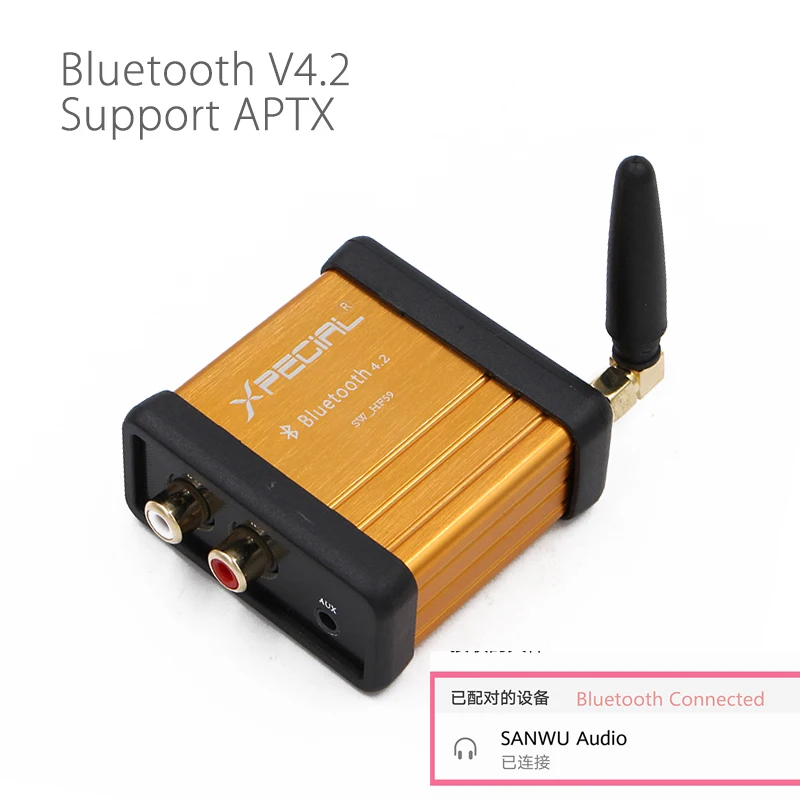 HIFI-Class Bluetooth 4.2 Audio Receiver Amplifier Car Stereo Modify Support APTX Low Delay Gold bluetooth handsfree car kit
HIFI-Class Bluetooth 4.2 Audio Receiver Amplifier Car Stereo Modify Support APTX Low Delay Gold bluetooth handsfree car kit
