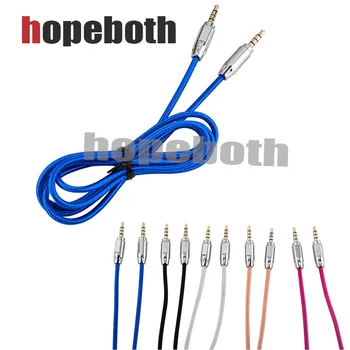 1.2M Audio Cable 3.5 Male to Male Cable Audio Nylon Braided Cable For Car Headphone MP3/4 Aux Cord Blue White 5 Colors 50pc/lot
1.2M Audio Cable 3.5 Male to Male Cable Audio Nylon Braided Cable For Car Headphone MP3/4 Aux Cord Blue White 5 Colors 50pc/lot