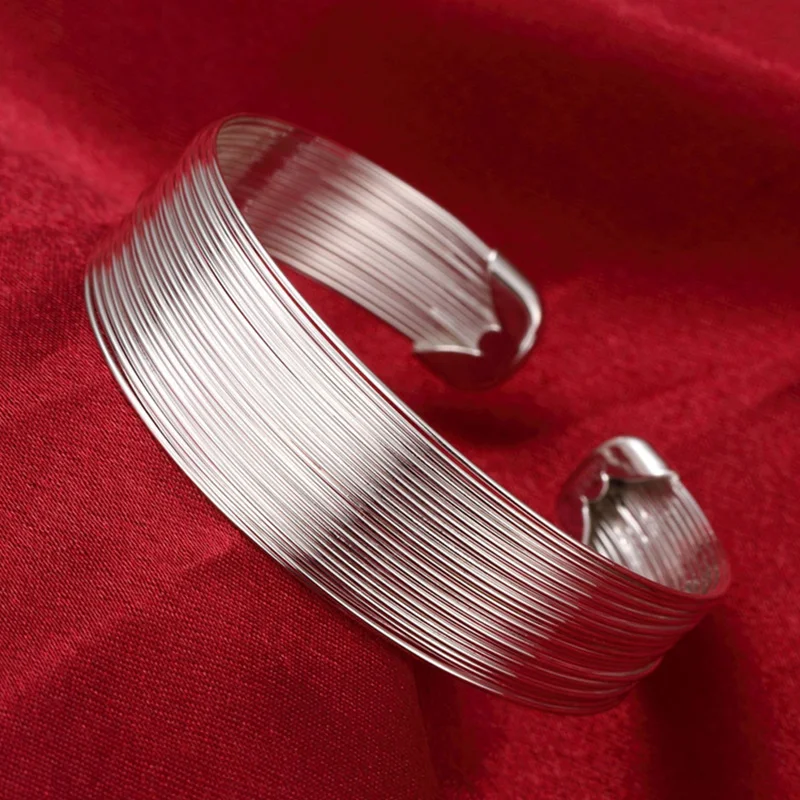 2019 New 925 Silver Color Fashion Multi-Line Bracelets&Bangle Wholesale Women Jewelry
2019 New 925 Silver Color Fashion Multi-Line Bracelets&Bangle Wholesale Women Jewelry