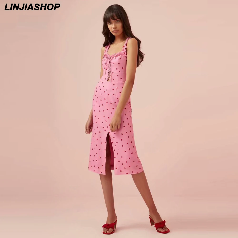 Linjiashop Vintage split dress women pink black A line lining high waist spaghetti strap sleeveless summer dress 2019 vestidos
Linjiashop Vintage split dress women pink black A line lining high waist spaghetti strap sleeveless summer dress 2019 vestidos