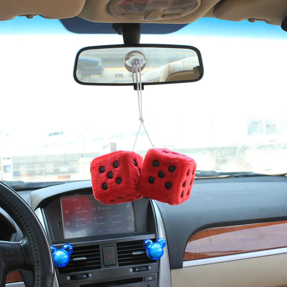 Car Pendant Plush Dice Craps JDM Automobiles Rear View Mirror Charms Hanging Suspension Ornaments Decoration Random
Car Pendant Plush Dice Craps JDM Automobiles Rear View Mirror Charms Hanging Suspension Ornaments Decoration Random