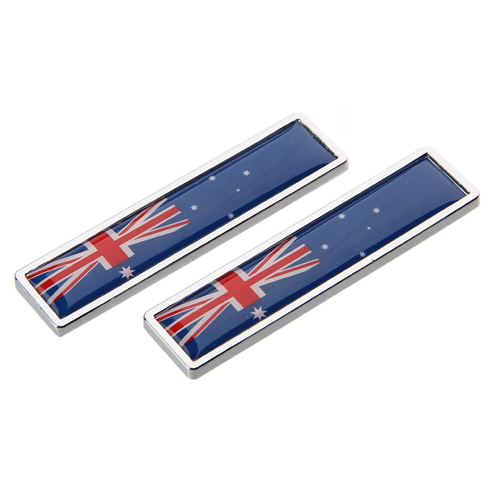 

2PCS Universal Car Stickers and Decals Australian Flag 3D Metal Car Stickers National Emblem Logo Decal Car Styling Accessories