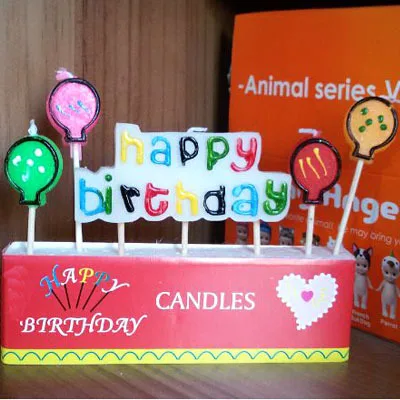 Image happy birthday Candle Decoration cake balloon Candles For Birthday Wedding Decoration Home Decro