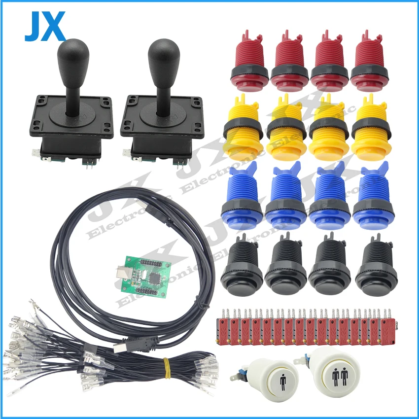Jamma Arcade parts kit With American Joystick microswitch button 2 players USB to PS3 raspberry pie PC to DIY Arcade Machine
Jamma Arcade parts kit With American Joystick microswitch button 2 players USB to PS3 raspberry pie PC to DIY Arcade Machine