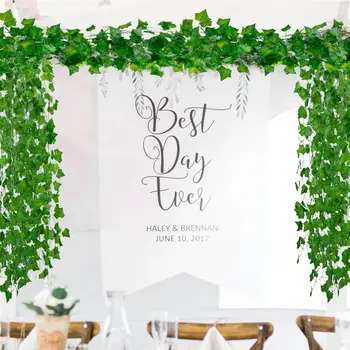 12pcs 2M Artificial Ivy green Leaf Garland Plants Vine Fake Foliage Home Decor Plastic Rattan string Wall Decor Artificial Pant
12pcs 2M Artificial Ivy green Leaf Garland Plants Vine Fake Foliage Home Decor Plastic Rattan string Wall Decor Artificial Pant
