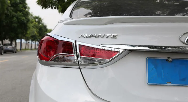 ABS Chrome Car Rear Tail Light Lamp Cover Trim For Hyundai Elantra AVANTE I35 2012 2013 2014 2015 Tail Headlight cover
ABS Chrome Car Rear Tail Light Lamp Cover Trim For Hyundai Elantra AVANTE I35 2012 2013 2014 2015 Tail Headlight cover