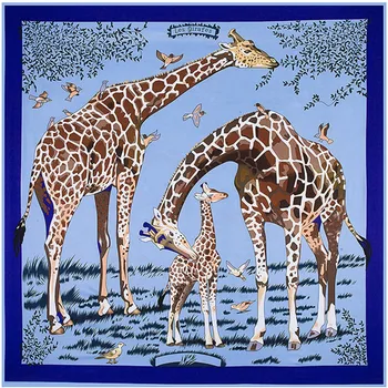 New Twill Silk Women Scarf 130*130 cm Euro Design Floral Animal Giraffe Print Square Scarves High Quality Gift Fashion Shawls
New Twill Silk Women Scarf 130*130 cm Euro Design Floral Animal Giraffe Print Square Scarves High Quality Gift Fashion Shawls