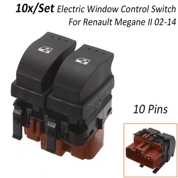 10Pcs/Set Universal 10 Pins Car Electric Window Controls Switch Lifter Button For Renault Laguna II 2002-2014 8200107772
10Pcs/Set Universal 10 Pins Car Electric Window Controls Switch Lifter Button For Renault Laguna II 2002-2014 8200107772