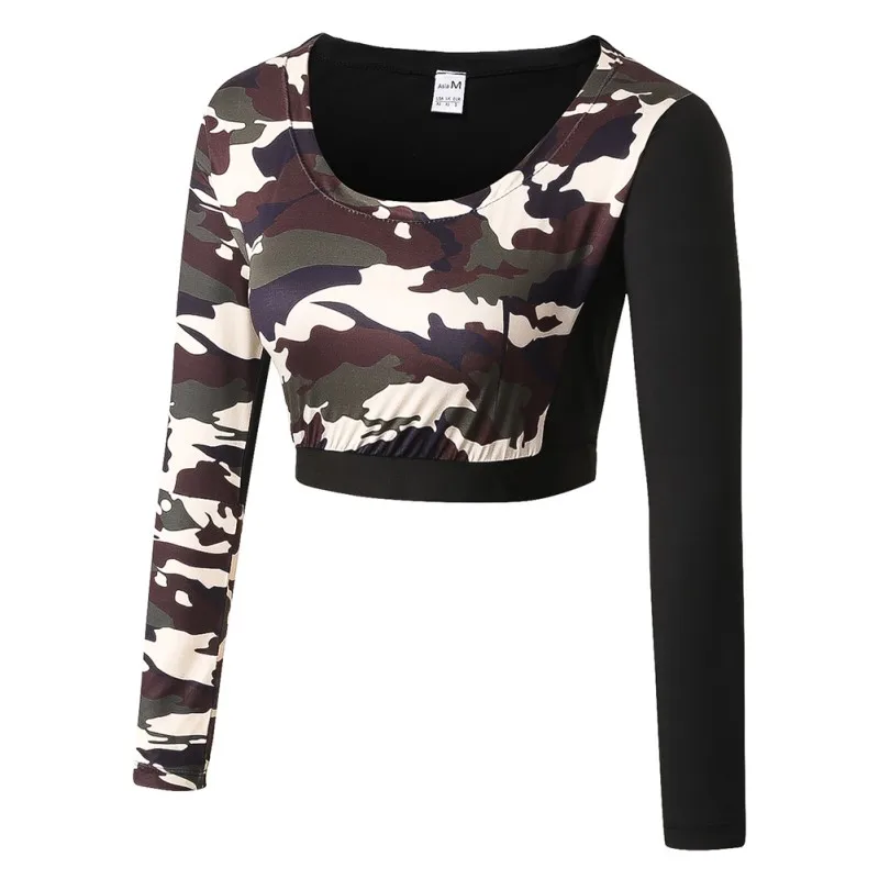 Camouflage Women Long Sleeve Sports Training Shirt Quick Dry Breathable Gym Yoga Running Shirts Tops Lady Compression T Shirt
Camouflage Women Long Sleeve Sports Training Shirt Quick Dry Breathable Gym Yoga Running Shirts Tops Lady Compression T Shirt