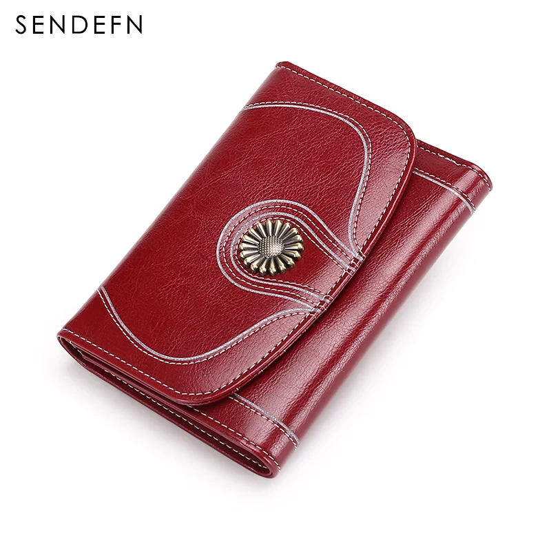 Retro Women Wallet Quality Large Capacity Card Wallet Split Leather Wallet Female Card Holder Button Purse Flower Hardware
Retro Women Wallet Quality Large Capacity Card Wallet Split Leather Wallet Female Card Holder Button Purse Flower Hardware