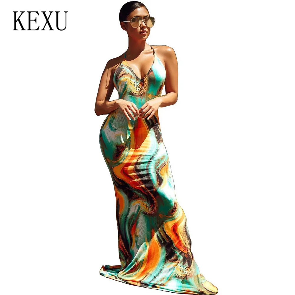 KEXU Plus Size XXL Summer Maxi Long Party Dress Women Halter Neck Vintage Sleeveless Backless Bodycon Sexy Beach Dress Vestidos
KEXU Plus Size XXL Summer Maxi Long Party Dress Women Halter Neck Vintage Sleeveless Backless Bodycon Sexy Beach Dress Vestidos