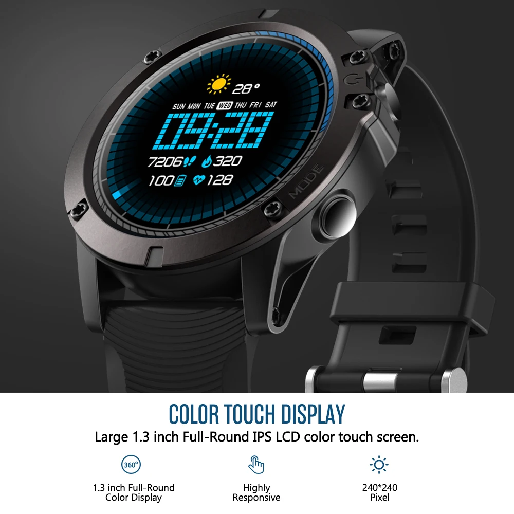 

Zeblaze Vibe 3 Pro Smart Bluetooth Watch IP67 Message Calls Reminder Heart Rate Sleep Monitor Pedometer For Android and IOS.