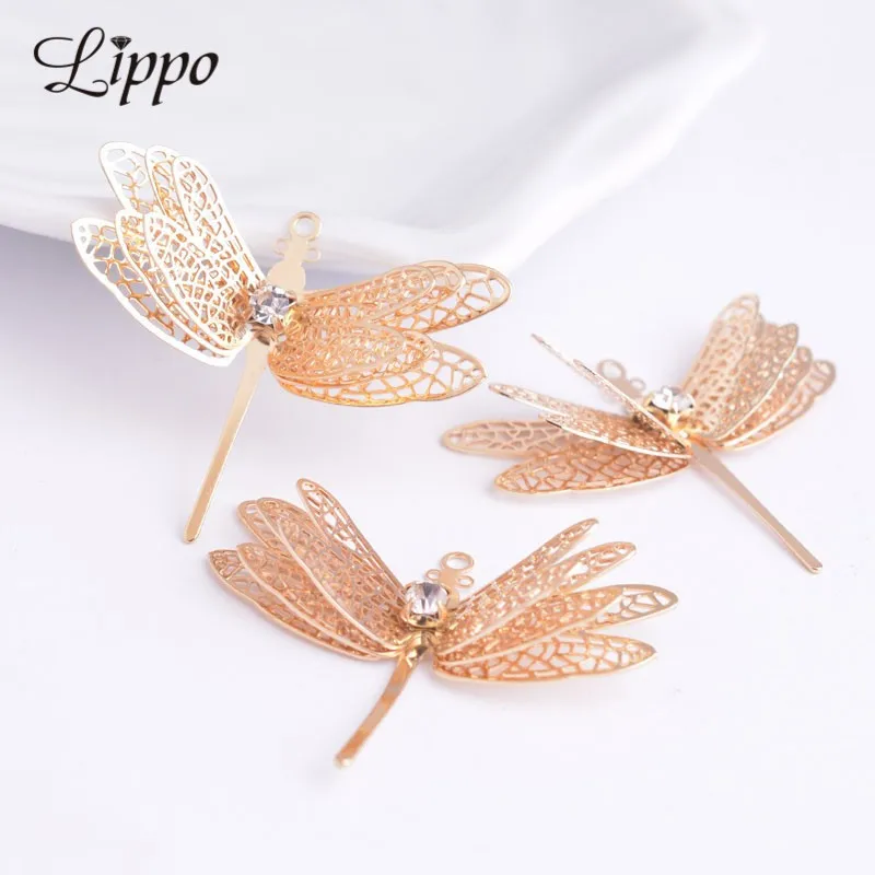 10pcs 30*35mm High quality Gold Silver Dragonfly Charm Pendant DIY Making Clothing accessories Earring Findings
10pcs 30*35mm High quality Gold Silver Dragonfly Charm Pendant DIY Making Clothing accessories Earring Findings