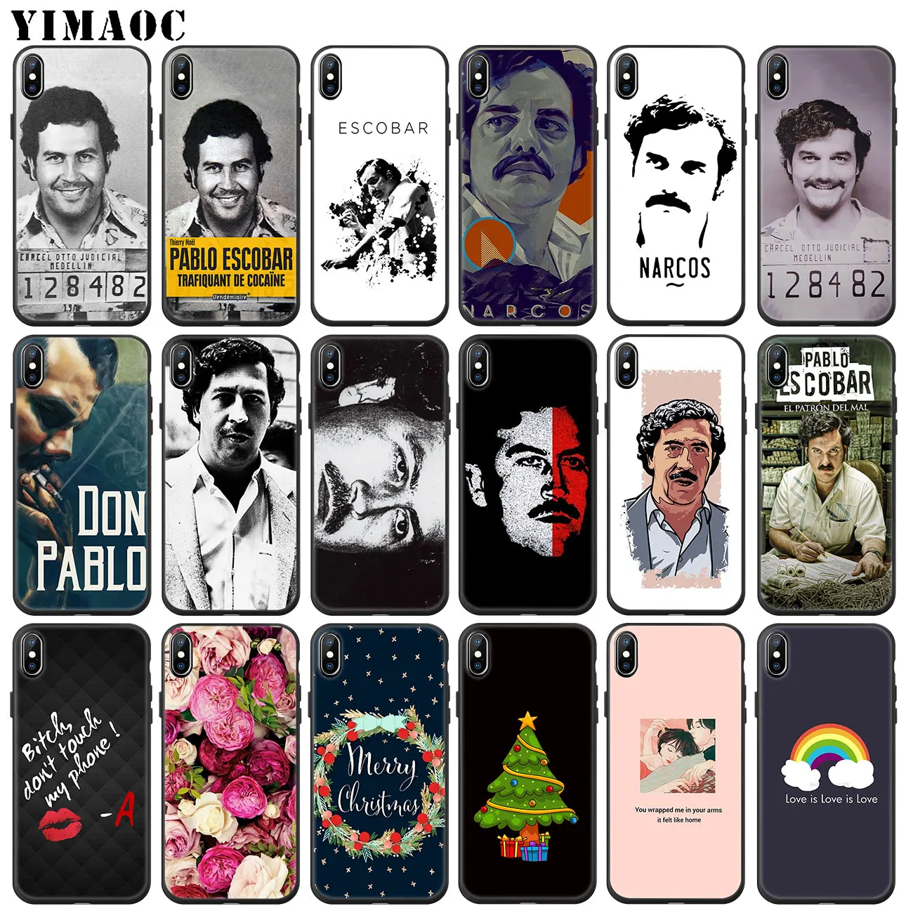 YIMAOC Pablo Escobar Soft Silicone Phone Case for iPhone XS Max XR X 6 6S 7 8 Plus 5 5S SE 10 TPU Black flower Cover
YIMAOC Pablo Escobar Soft Silicone Phone Case for iPhone XS Max XR X 6 6S 7 8 Plus 5 5S SE 10 TPU Black flower Cover