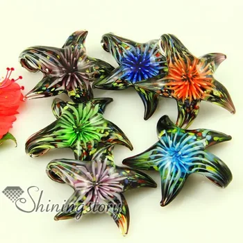 Starfish flower Italian venetian lampwork blown murano glass pendants for necklaces jewelry high fashion jewellery
Starfish flower Italian venetian lampwork blown murano glass pendants for necklaces jewelry high fashion jewellery