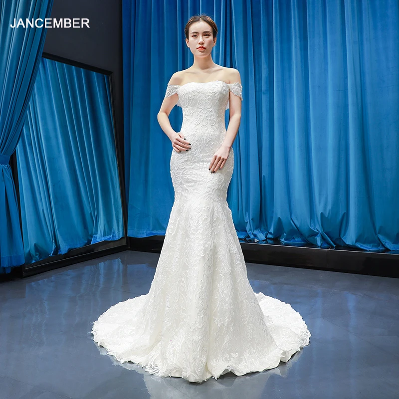 J66581 jancember mermaid wedding dresses with train off the shoulder lace up elegant bridal dresses vestido de noiva sereia 2019
J66581 jancember mermaid wedding dresses with train off the shoulder lace up elegant bridal dresses vestido de noiva sereia 2019
