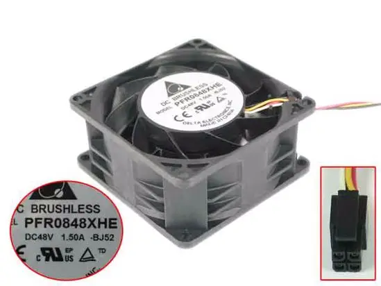 4-проводной вентилятор охлаждения сервера Delta Electronics PFR0848XHE BJ52, постоянный ток 48 В, 1,50 А, 80x80x38 мм
4-проводной вентилятор охлаждения сервера Delta Electronics PFR0848XHE BJ52, постоянный ток 48 В, 1,50 А, 80x80x38 мм