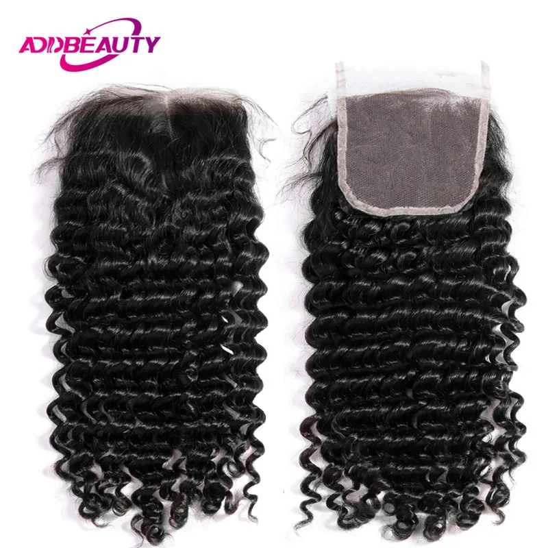 AddBeauty Deep Wave Swiss 4x4 Lace Closure Brazilian Human Baby Remy Hair 130% Free Part Natural Color For Black Woman
AddBeauty Deep Wave Swiss 4x4 Lace Closure Brazilian Human Baby Remy Hair 130% Free Part Natural Color For Black Woman