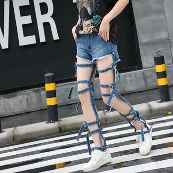 New Spring Summer Fashion Women Denim Pants Personality Hollow Strap Female Denim Shorts Detachable Students Shorts Streetwear
New Spring Summer Fashion Women Denim Pants Personality Hollow Strap Female Denim Shorts Detachable Students Shorts Streetwear